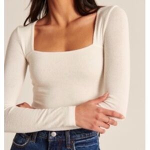 A&F Cozy Square Neck Bodysuit